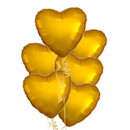 Gold Hearts Balloon Bouquet