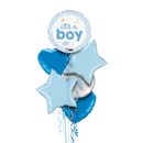 It's a Boy Stars & Blue Balloon Bouquet