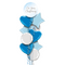 On Your Christening Blue Foil Balloon Bouquet