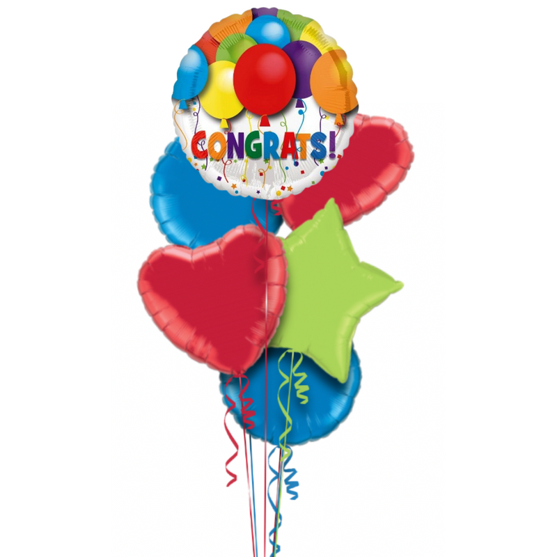 Colourful Congrats Balloon Bouquet