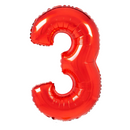 Large Red Number Balloon