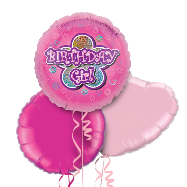 Birthday Girl Pink Balloon Bouquet