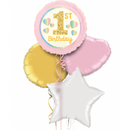 1st Birthday Pink Balloon Bouquet