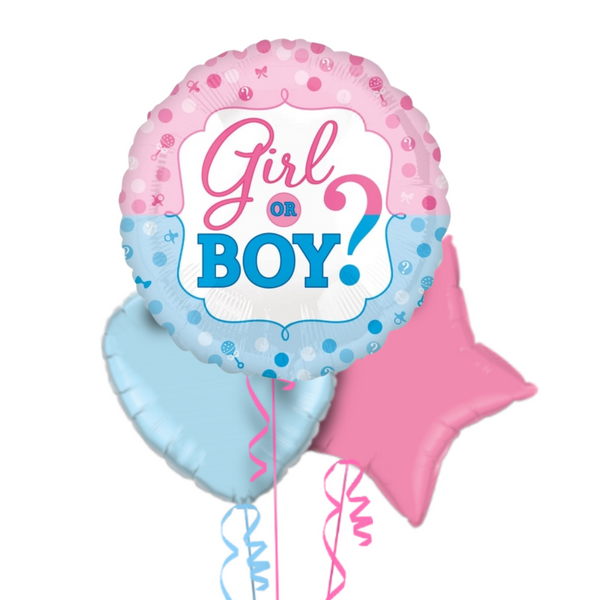 Girl or Boy Baby Balloon Bouquet