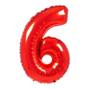 Large Red Number Balloon