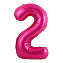 Hot Pink Number Large Shape Balloon