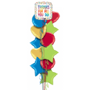 Colourful Thanks For All You Do Foil Balloon Bouquet