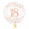 Happy 18th Birthday Rose Gold Balloon Bouquet