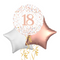 Happy 18th Birthday Rose Gold Balloon Bouquet