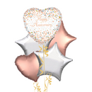 Rose Gold Happy Anniversary Balloon Bouquet