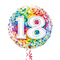 Happy 18th Birthday Confetti Balloon Bouquet