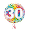 Happy 30th Birthday Rainbow Confetti Balloon Bouquet