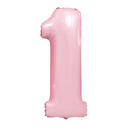 Large Pale Pink Number Balloon