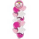 Birthday Girl Pink & Rainbow Balloon Bouquet