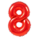 Large Red Number Balloon