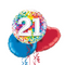 Happy 21st Birthday Rainbow Confetti Balloon Bouquet