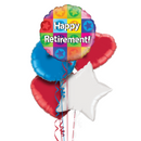 Colourful Happy Retirement Balloon Bouquet