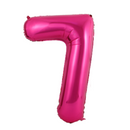 Hot Pink Number Large Shape Balloon