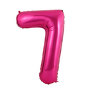 Pink Number Large Shape Balloon