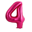 Hot Pink Number Large Shape Balloon