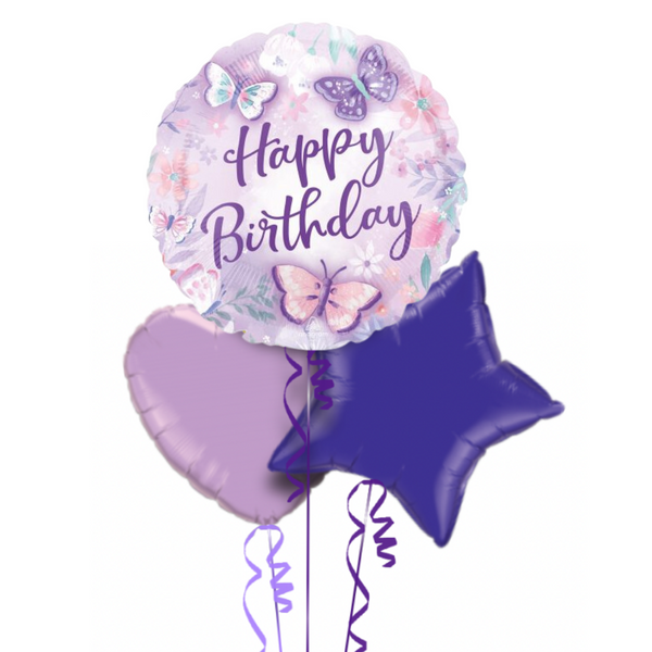 Butterfly Happy Birthday Balloon Bouquet