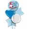 Merry Christmas in Blue Balloon Bouquet