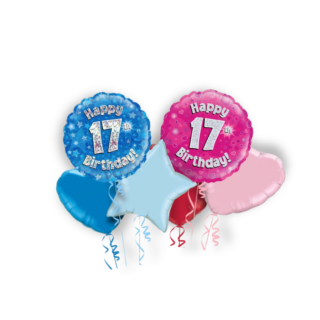 17th Birthday Balloons | Helium Balloons and Balloon Bouquets – Balloon ...