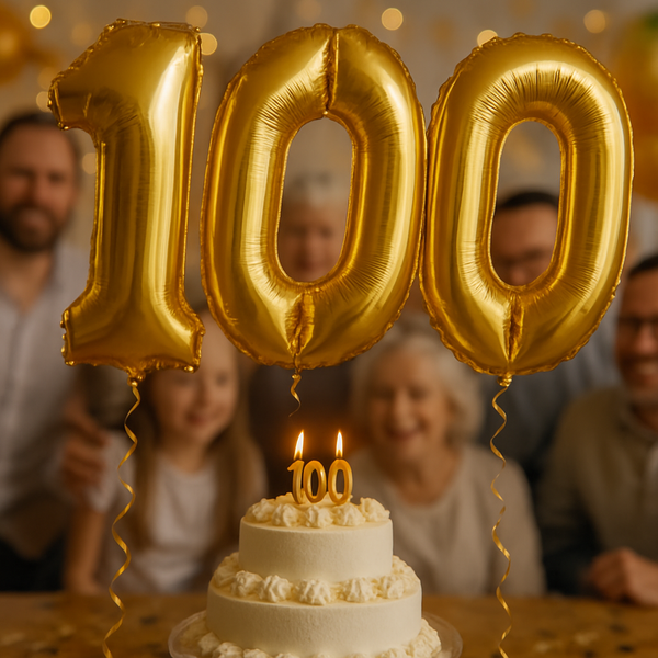 100th Birthday Balloons bottom image