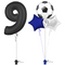 Goal Getter 9th Birthday Balloon Bouquet Set