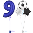 Royal Blue 9th Birthday Balloon Bouquet Set