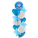 10th Birthday Blue Balloon Bouquet