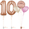 Rose Gold 10th Birthday Balloon Bouquet Set