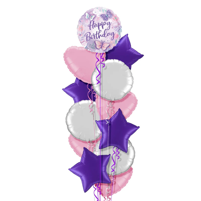 Butterfly Happy Birthday Balloon Bouquet