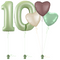 Olive Green 10th Birthday Balloon Bouquet Set