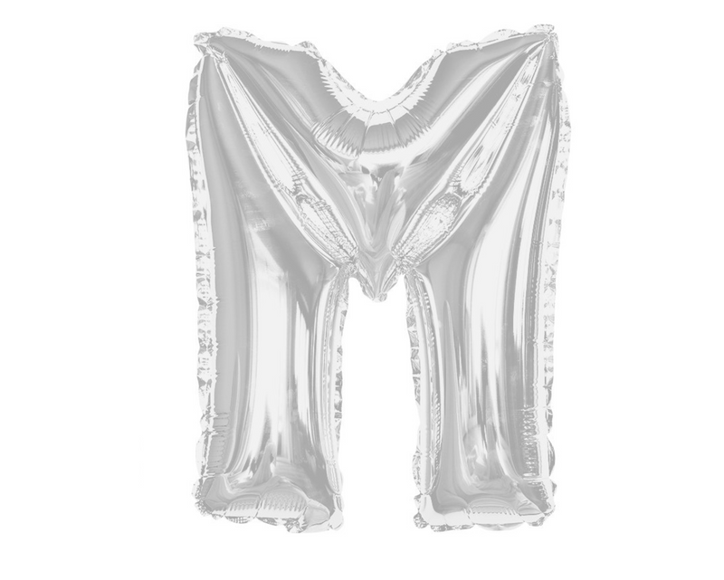 Any Silver Letter Super Shape Foil Balloon