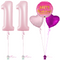 Pastel Pink 11th Birthday Balloon Bouquet Set