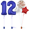 Royal Blue 12th Birthday Balloon Bouquet Set