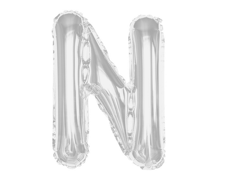 Any Silver Letter Super Shape Foil Balloon