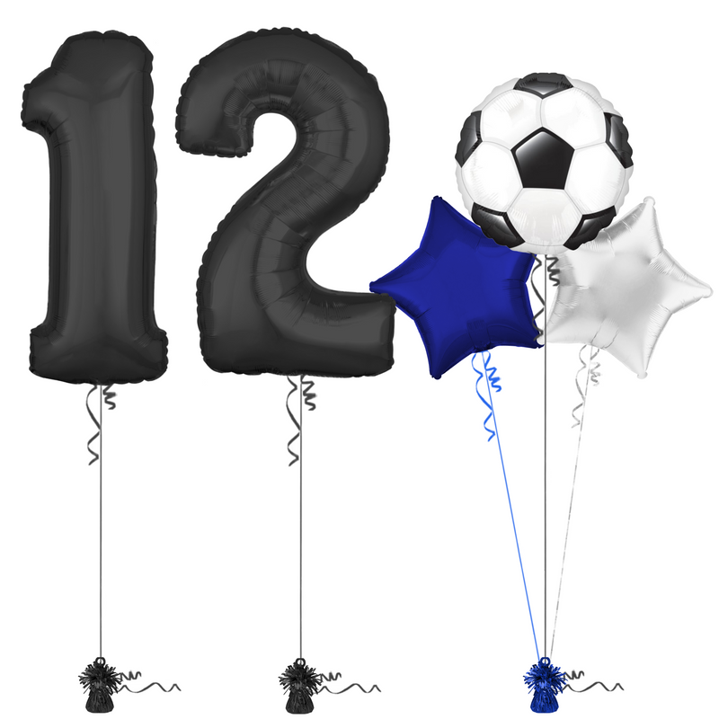 Kickoff 12th Birthday Balloon Bouquet Set