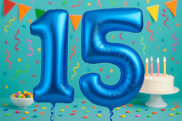 15th Birthday Balloons bottom image