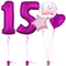 Hot Pink 15th Birthday Balloon Bouquet Set