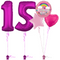 Hot Pink 15th Birthday Balloon Bouquet Set