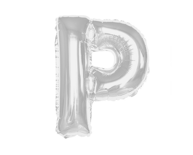 Any Silver Letter Super Shape Foil Balloon