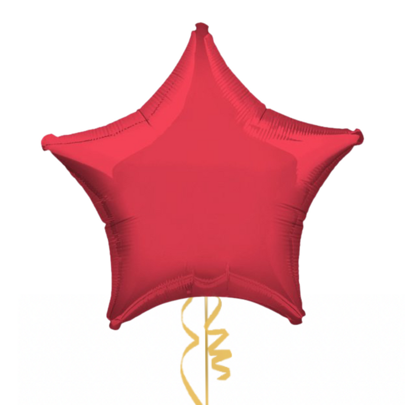 Red and Royal Blue Stars Balloon Bouquet