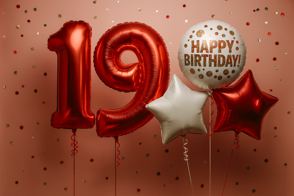 19th Birthday Balloons bottom image