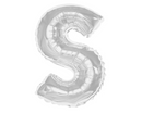 Any Silver Letter Super Shape Foil Balloon