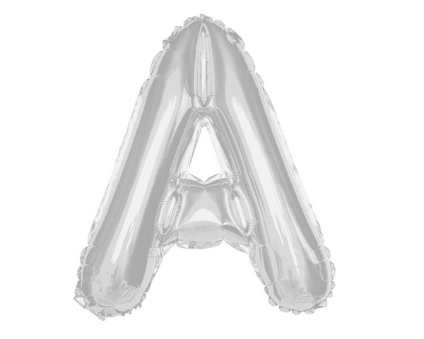 Any Silver Letter Super Shape Foil Balloon