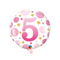 Happy Birthday 5th Pink Polka Dot Foil Balloon Bouquet