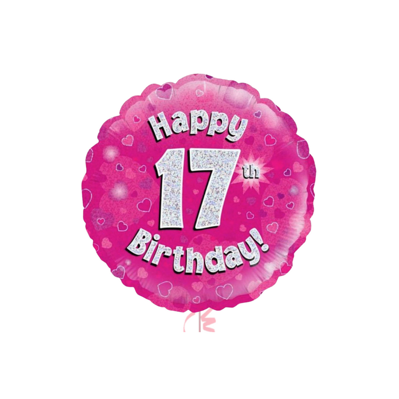 17th Birthday Pink Balloon Bouquet