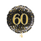 Happy 60th Birthday Black and Gold Balloon Bouquet